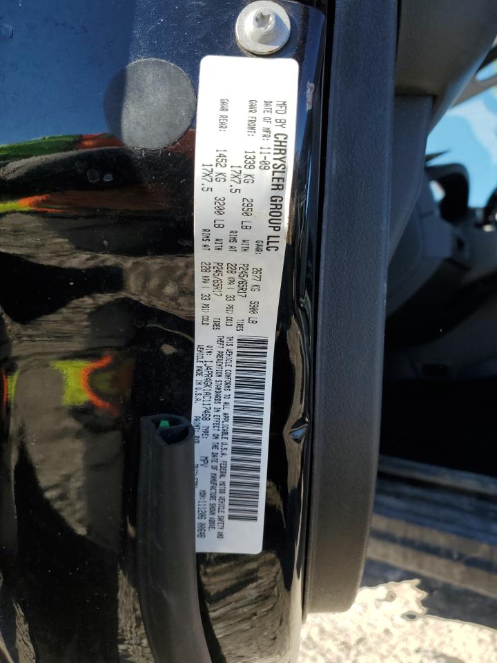 2010 Jeep Grand Cherokee VIN 1J4PR4GK1AC117468 Copart auction photo, front end / rear end damage thumbnail 16