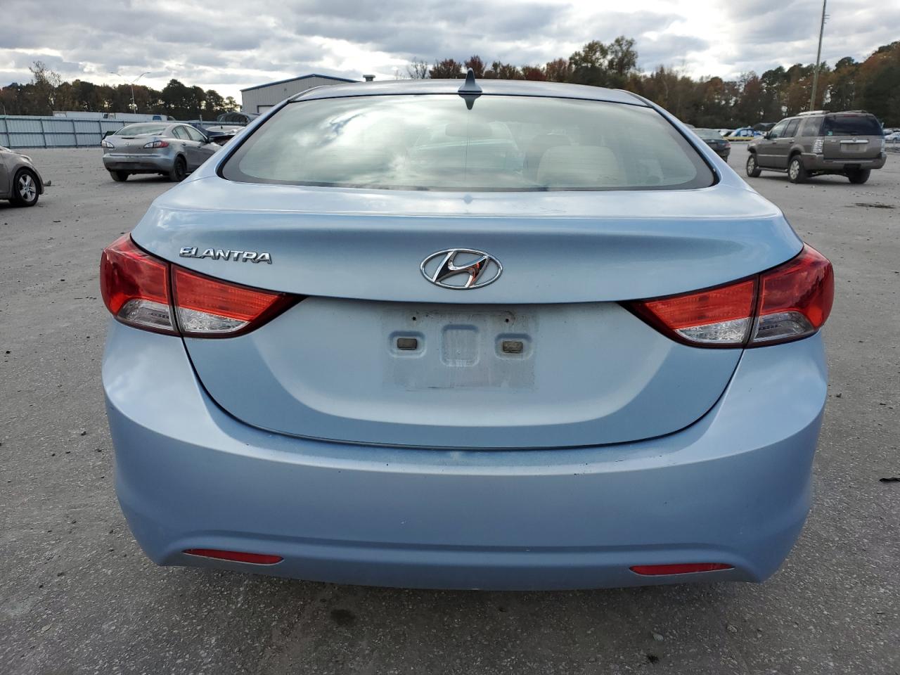 2012 Hyundai Elantra VIN KMHDH4AE2CU298264 Copart auction photo, front end / side damage thumbnail 6