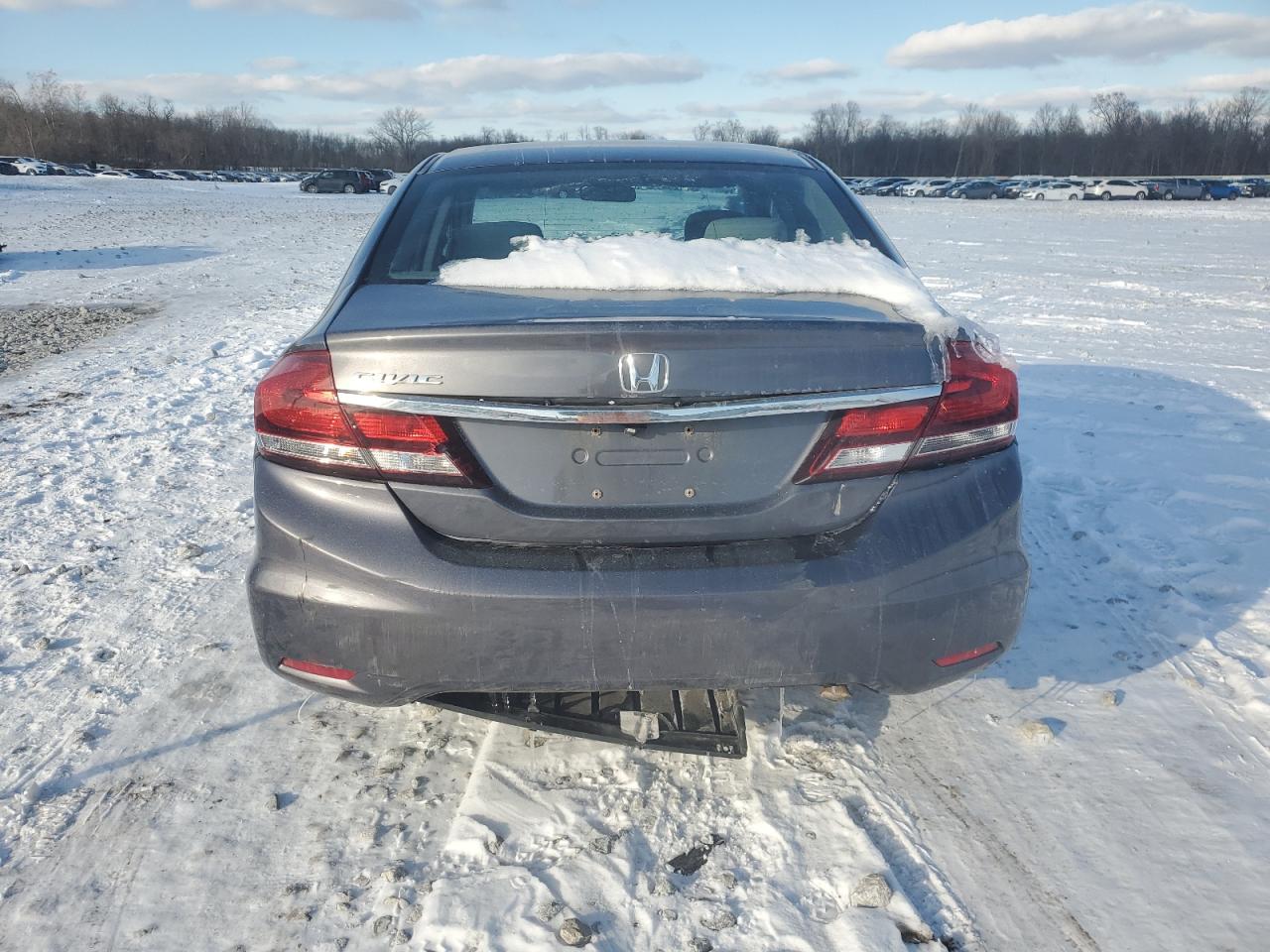 2014 Honda Civic VIN 2HGFB2F52EH552851 Copart auction photo, rear end / undercarriage damage thumbnail 6