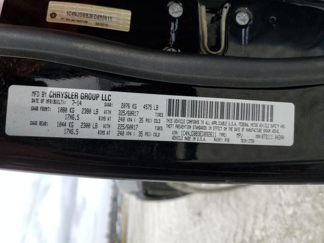 2014 Jeep Compass VIN 1C4NJDBB3ED892611 Copart auction photo, front end damage thumbnail 13