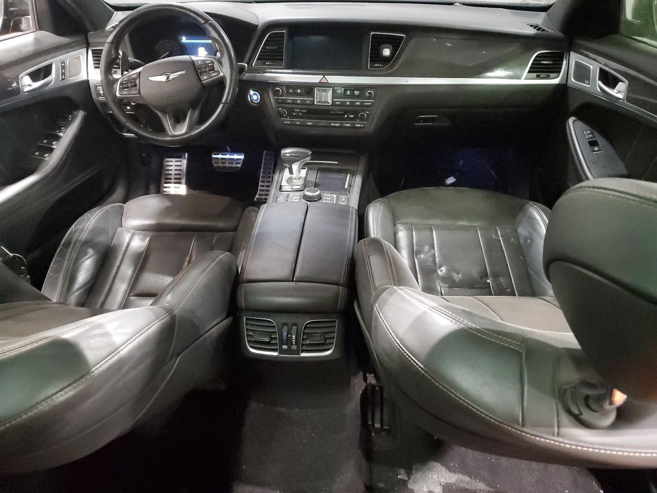2018 Genesis G80 VIN KMHGN4JB9JU248356 Copart auction photo, undercarriage / front end damage thumbnail 8