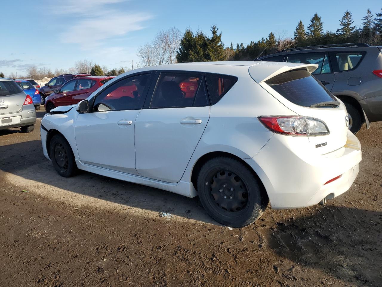 2011 Mazda 3 VIN JM1BL1M54B1453806 Copart auction photo, front end / side damage thumbnail 2