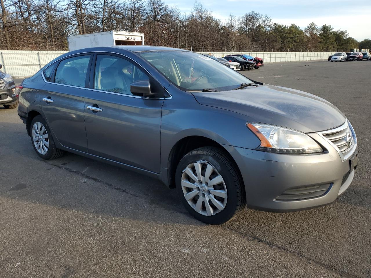 2015 Nissan Sentra VIN 3N1AB7AP0FL668673 Copart auction photo, rear end / side damage thumbnail 4
