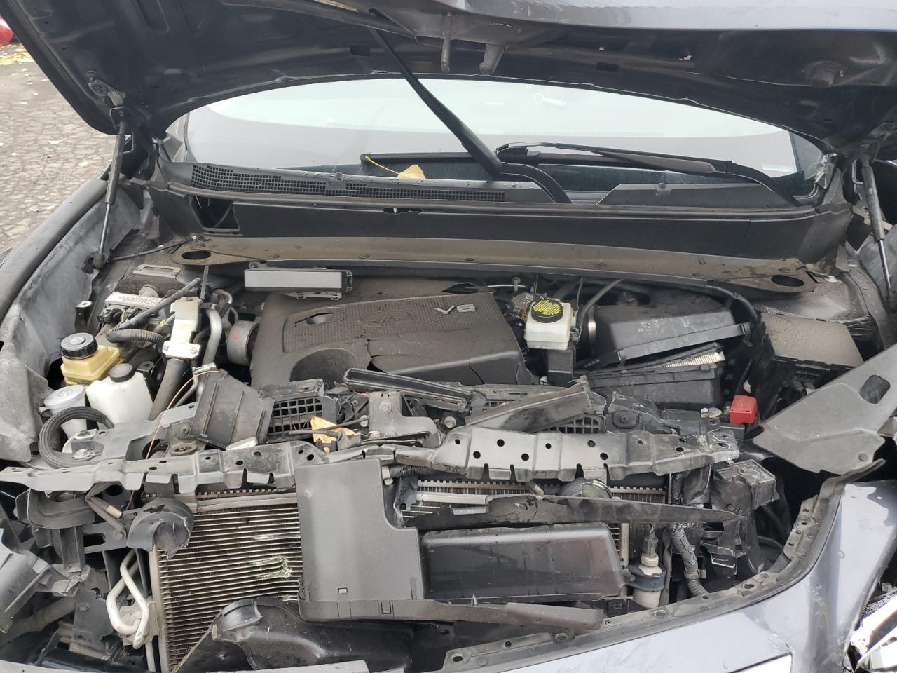 2013 Infiniti JX VIN 5N1AL0MM2DC326116 Copart auction photo, front end / rear end damage thumbnail 13