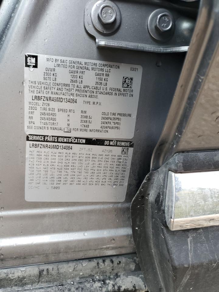 2021 Buick Envision VIN LRBFZNR49MD134084 Copart auction photo, front end damage thumbnail 15