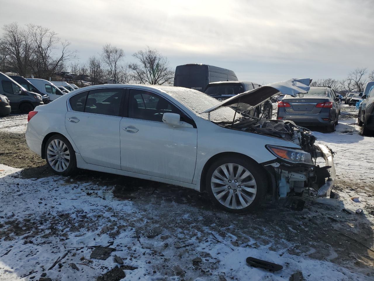 2014 Acura RLX VIN JH4KC1F52EC000420 Copart auction photo, front end / minor dent/scratches damage thumbnail 4