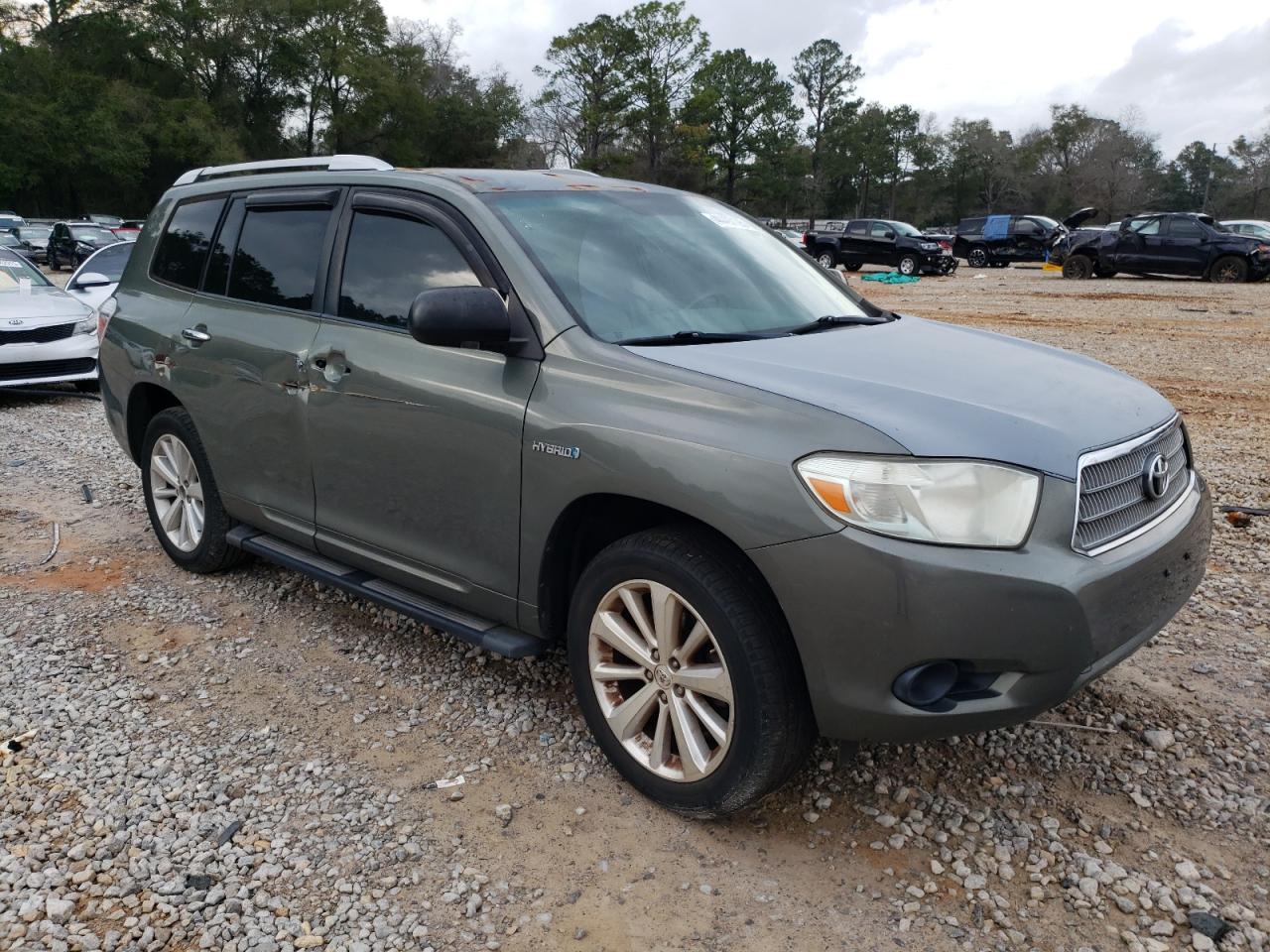 2008 Toyota Highlander VIN JTEEW41A982001341 Copart auction photo, side damage thumbnail 4