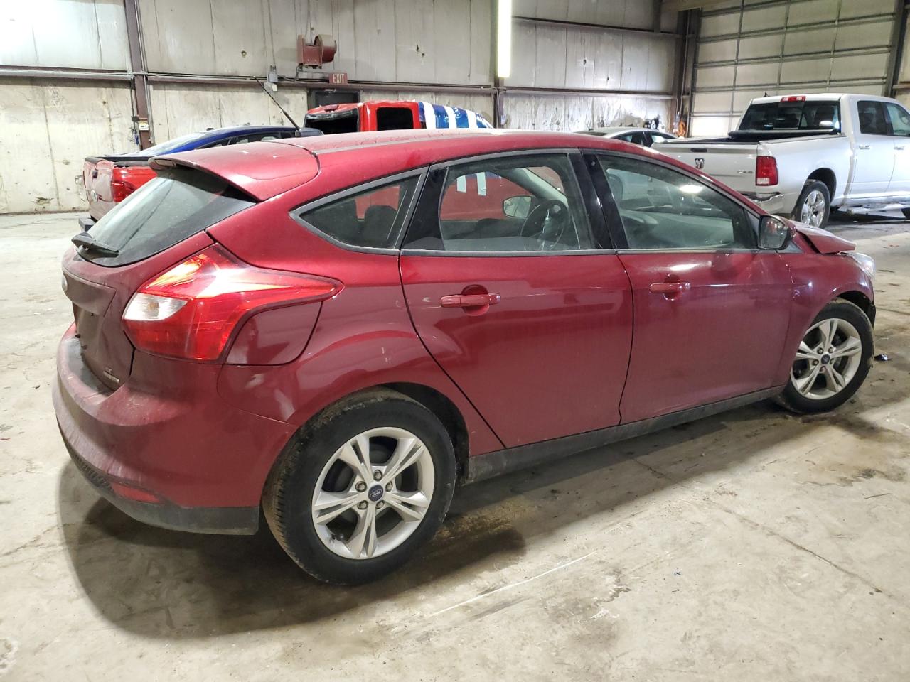 2013 Ford Focus VIN 1FADP3K23DL263817 Copart auction photo, front end / undercarriage damage thumbnail 3