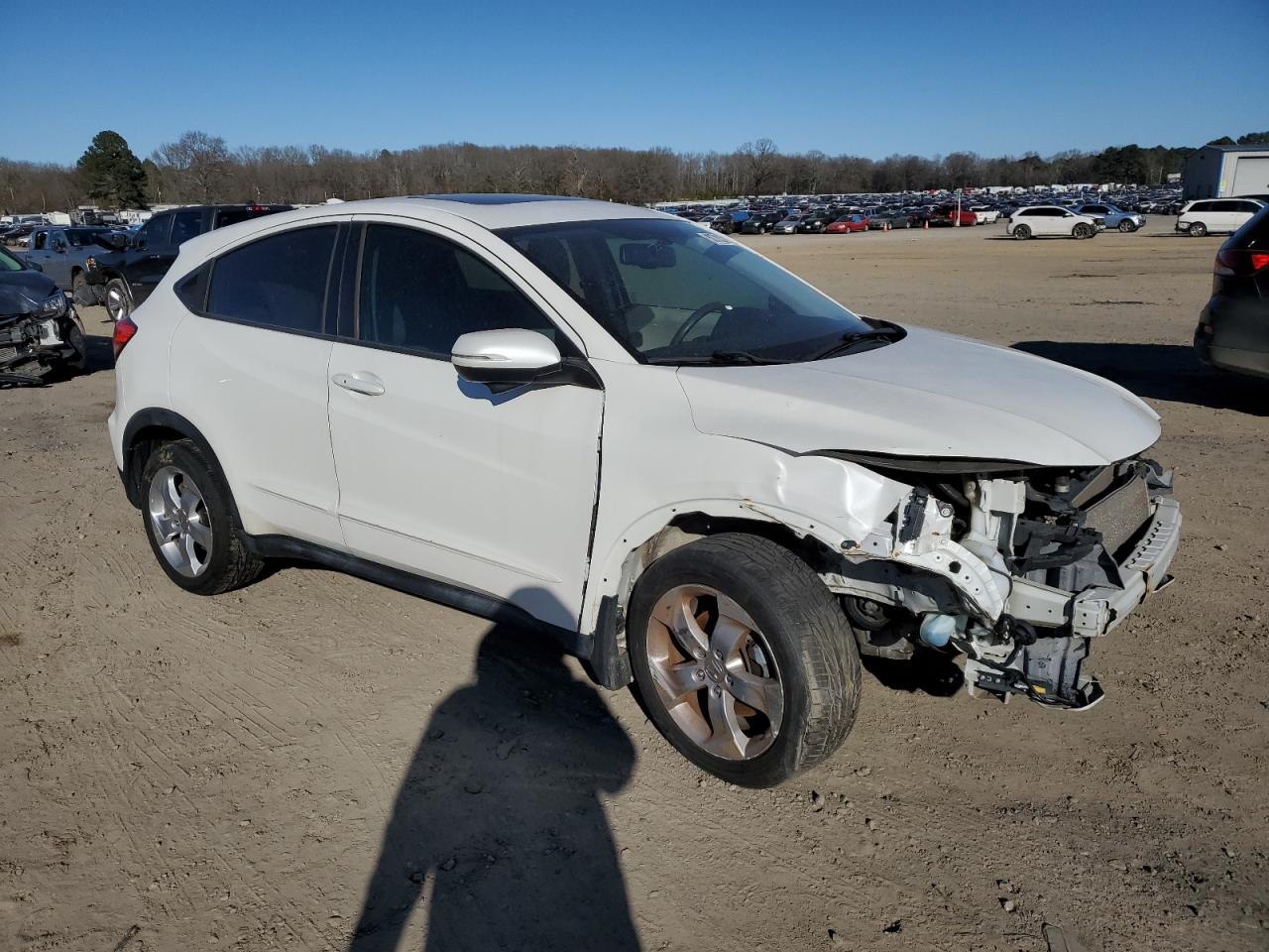 2016 Honda HR-V VIN 3CZRU5H54GM701781 Copart auction photo, front end damage thumbnail 4