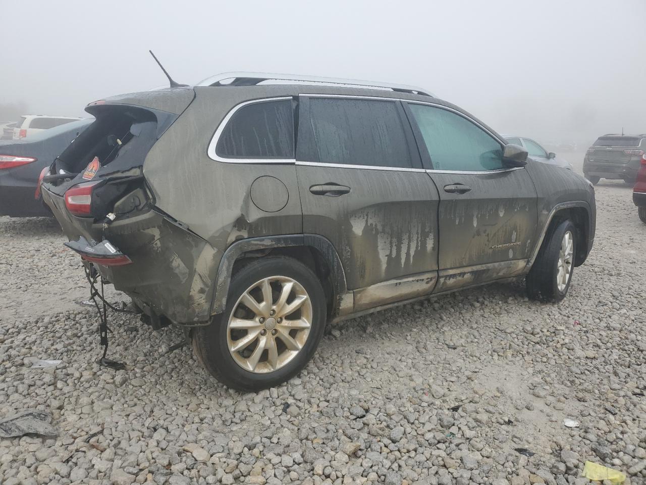 2015 Jeep Grand Cherokee VIN 1C4PJMDS4FW631077 Copart auction photo, rear end / side damage thumbnail 3
