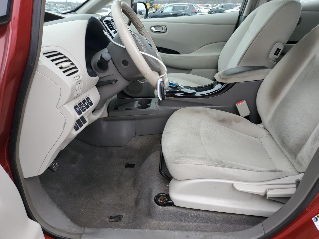 2013 Nissan Leaf VIN 1N4AZ0CP8DC406881 Copart auction photo, rear end damage thumbnail 7