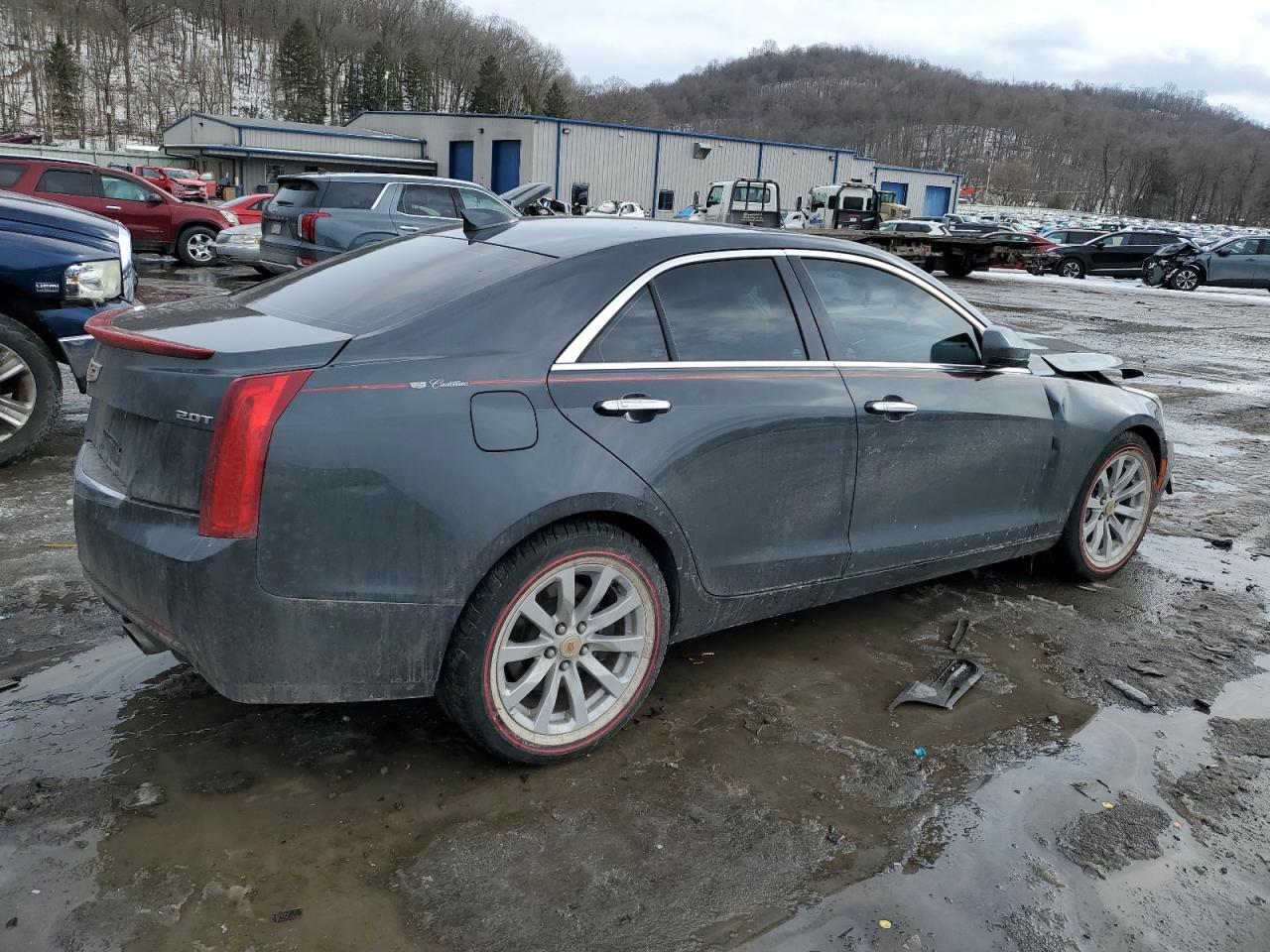 2018 Cadillac ATS VIN 1G6AE5RX7J0156883 Copart auction photo, front end / side damage thumbnail 3