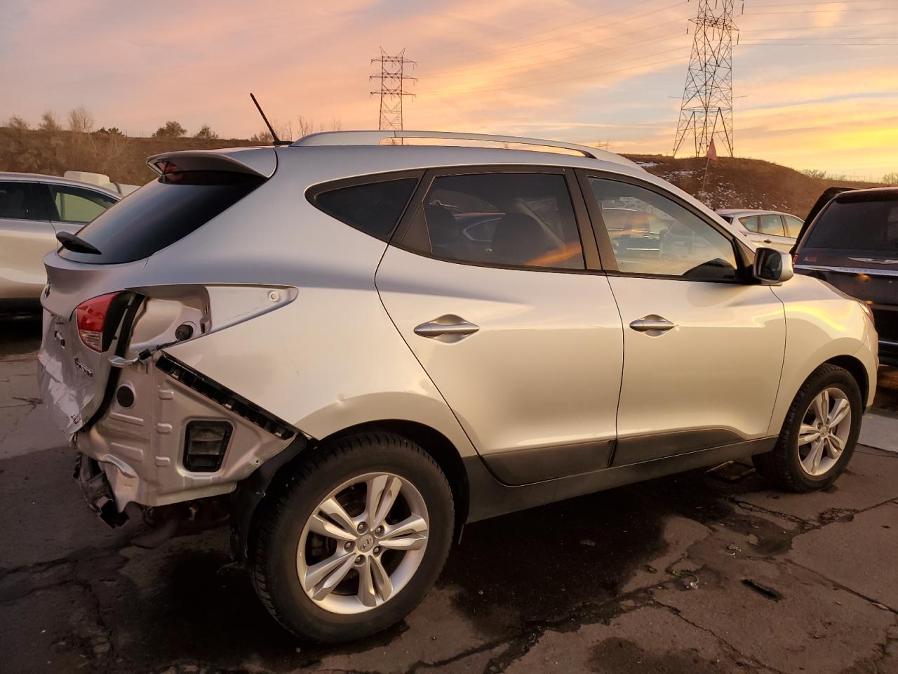 2011 Hyundai Tucson VIN KM8JUCAC2BU205085 Copart auction photo, rear end damage thumbnail 3