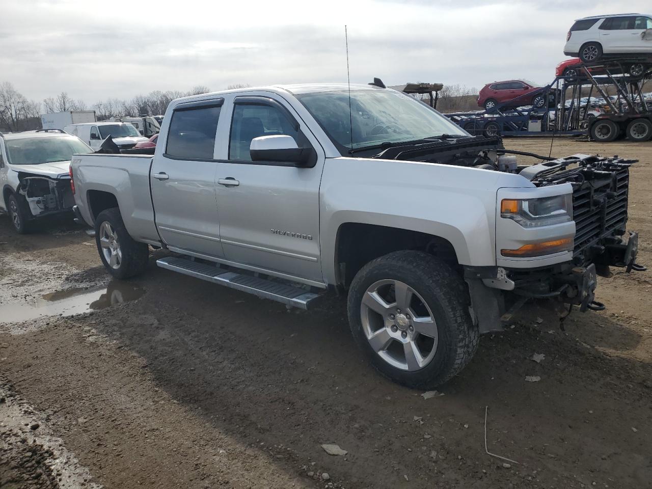 2017 Chevrolet Silverado VIN 1GCUKREC1HF236295 Copart auction photo, side / rear end damage thumbnail 4