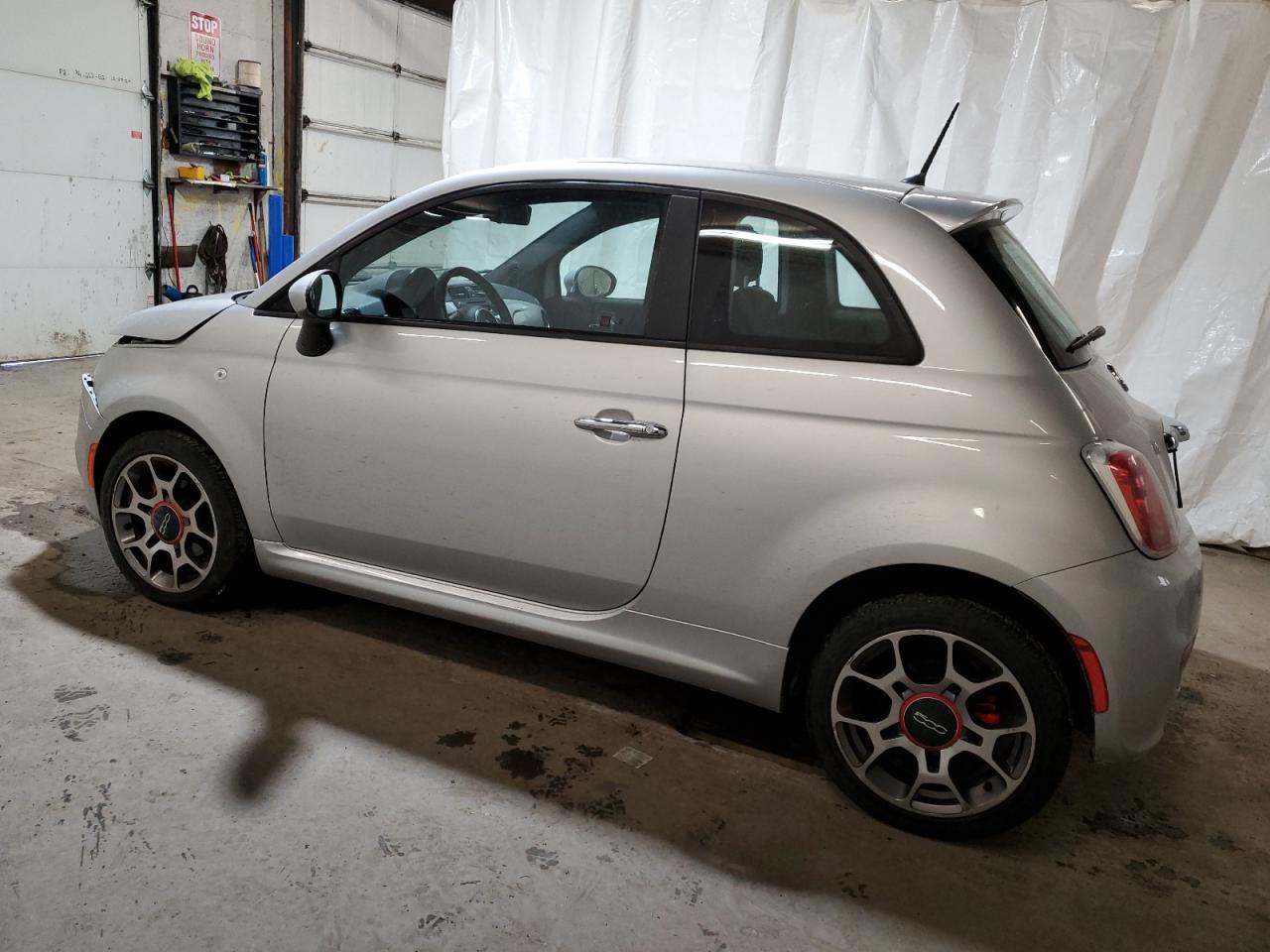 2013 Fiat 500 VIN 3C3CFFBR6DT697570 Copart auction photo, front end damage thumbnail 2