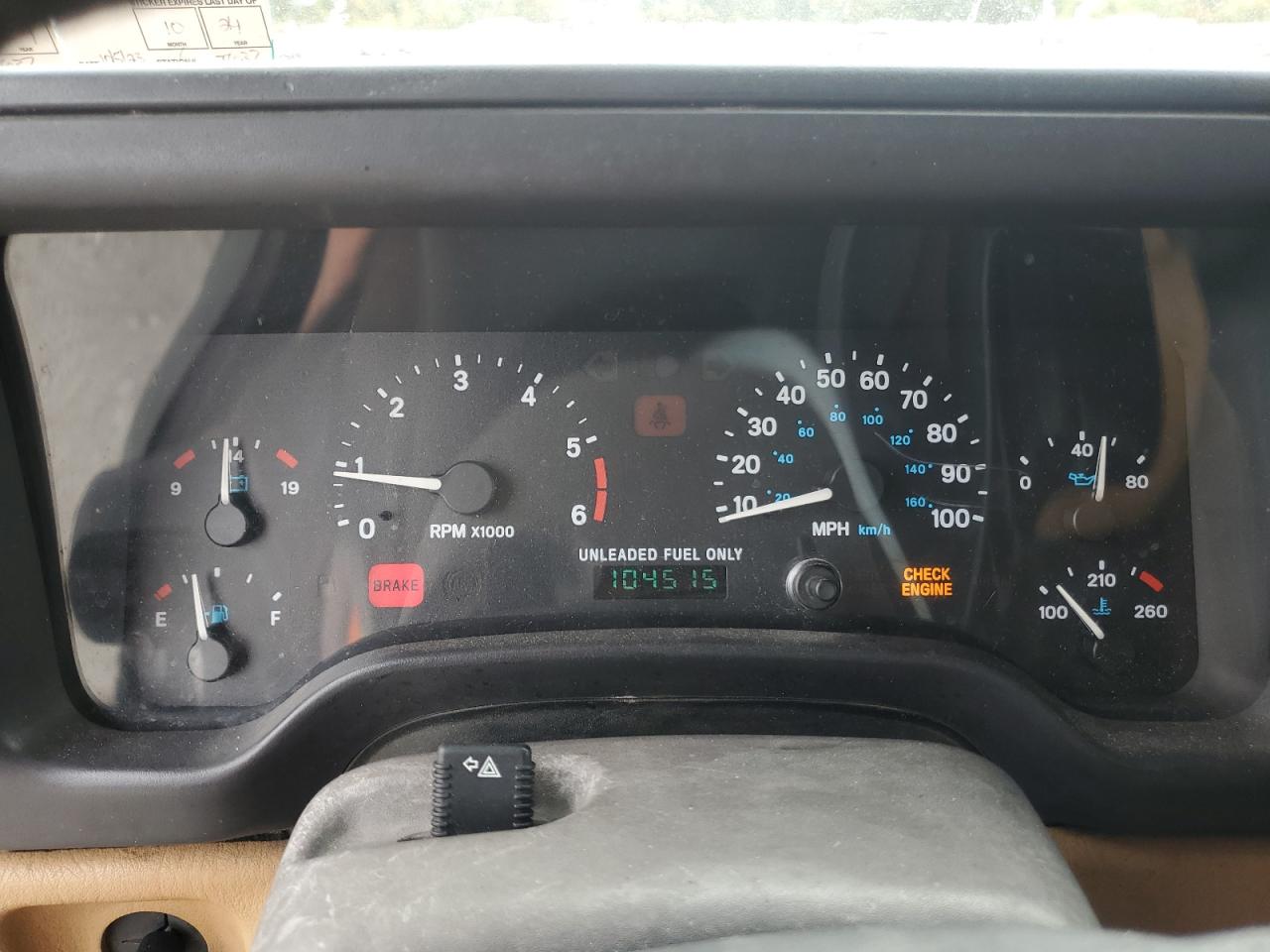 1997 Jeep Wrangler VIN 1J4FY19S6VP461774 Copart auction photo, front end damage thumbnail 9