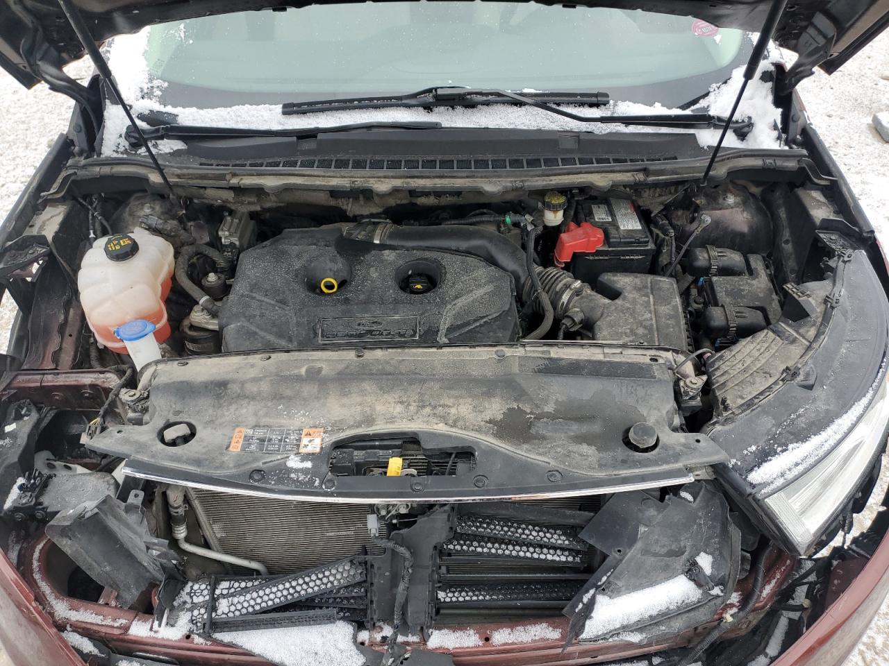 2016 Ford Edge VIN 2FMPK3K9XGBB99438 Copart auction photo, front end damage thumbnail 12