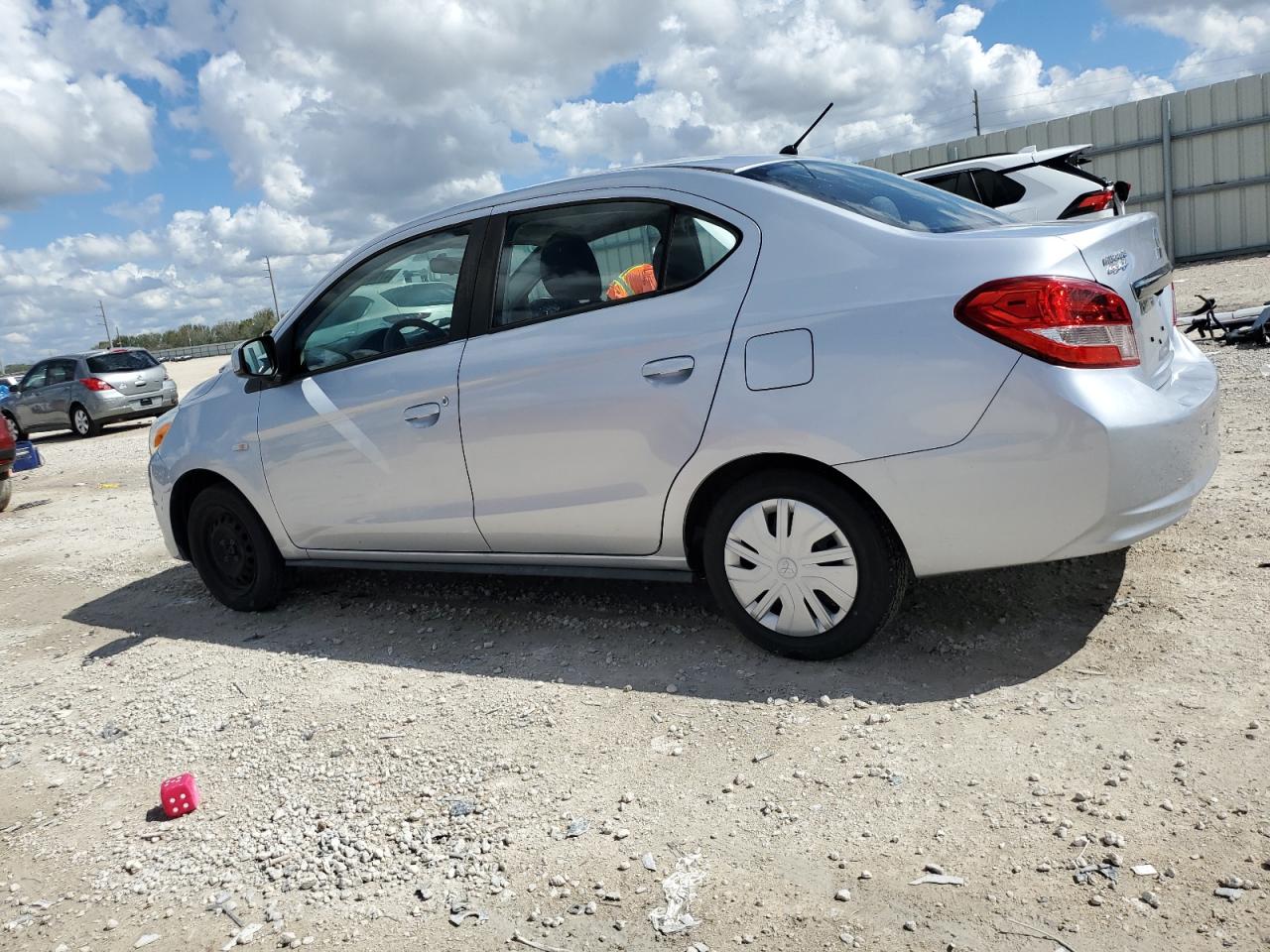 2020 Mitsubishi Mirage VIN ML32F3FJ3LHF12937 Copart auction photo, side damage thumbnail 2