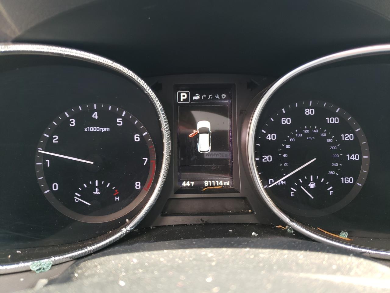 2017 Hyundai Santa Fe VIN KM8SRDHF3HU225463 Copart auction photo, vandalism / mechanical damage thumbnail 9