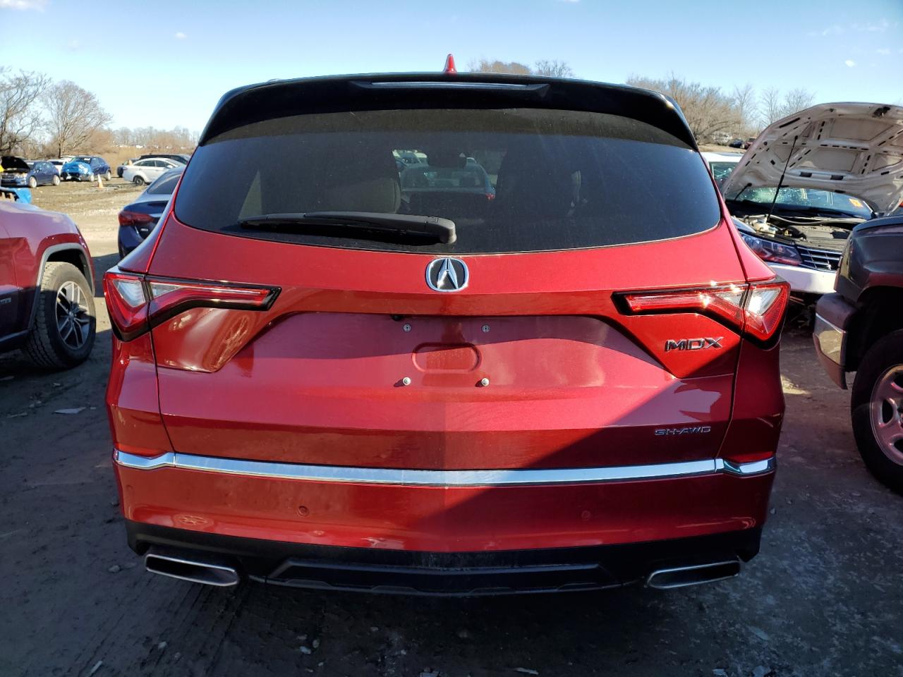 2023 Acura MDX VIN 5J8YE1H86PL011695 Copart auction photo, side damage thumbnail 6