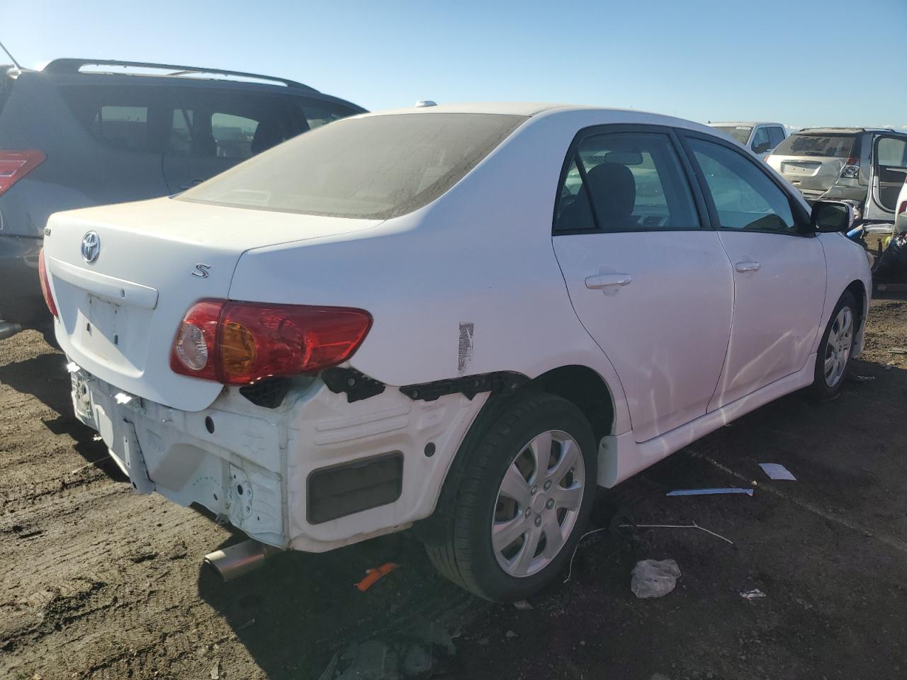 2009 Toyota Corolla VIN 1NXBU40E19Z033381 Copart auction photo, rear end damage thumbnail 3