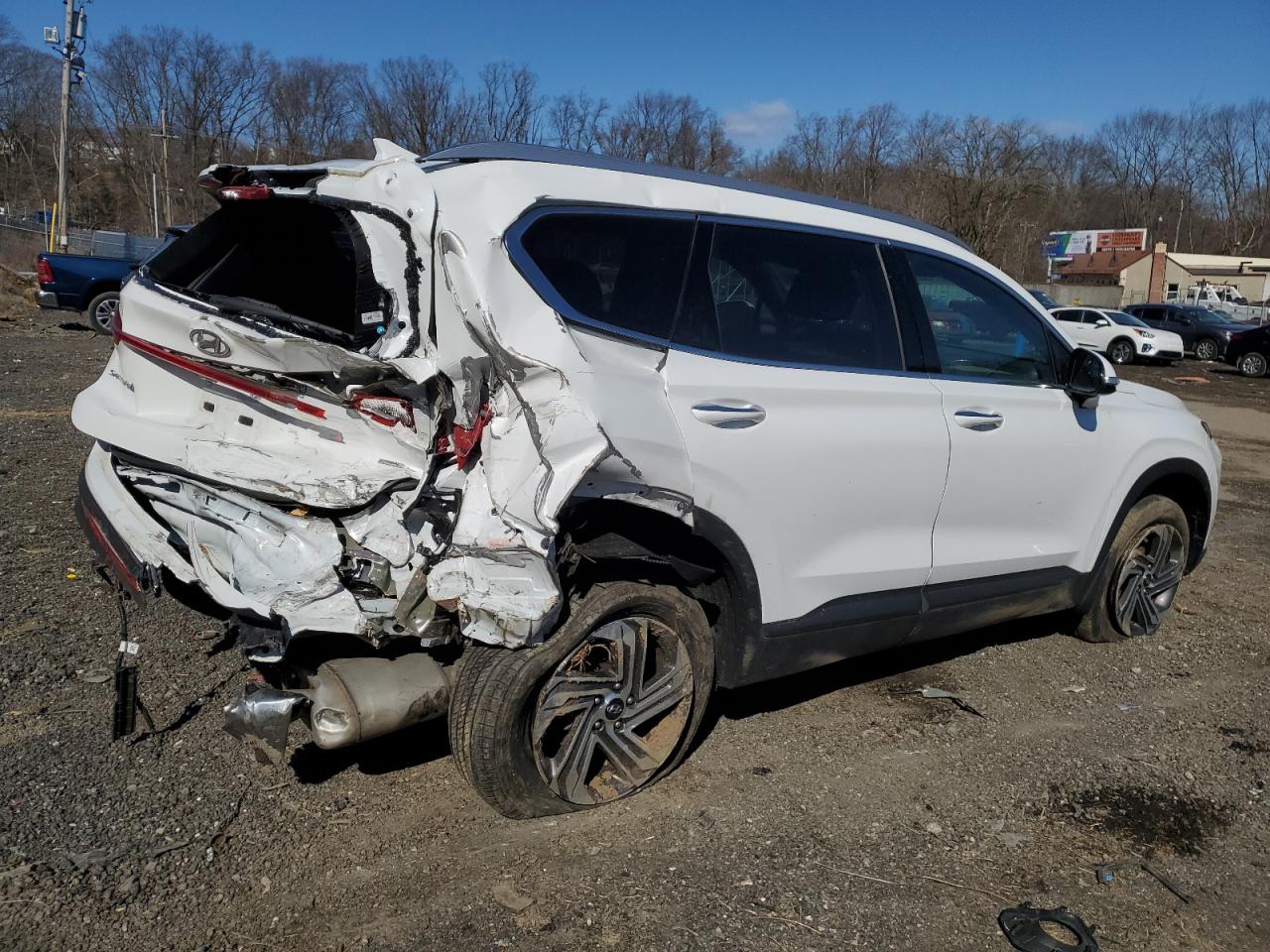 2023 Hyundai Santa Fe VIN 5NMS2DAJ3PH518969 Copart auction photo, rear end damage thumbnail 3
