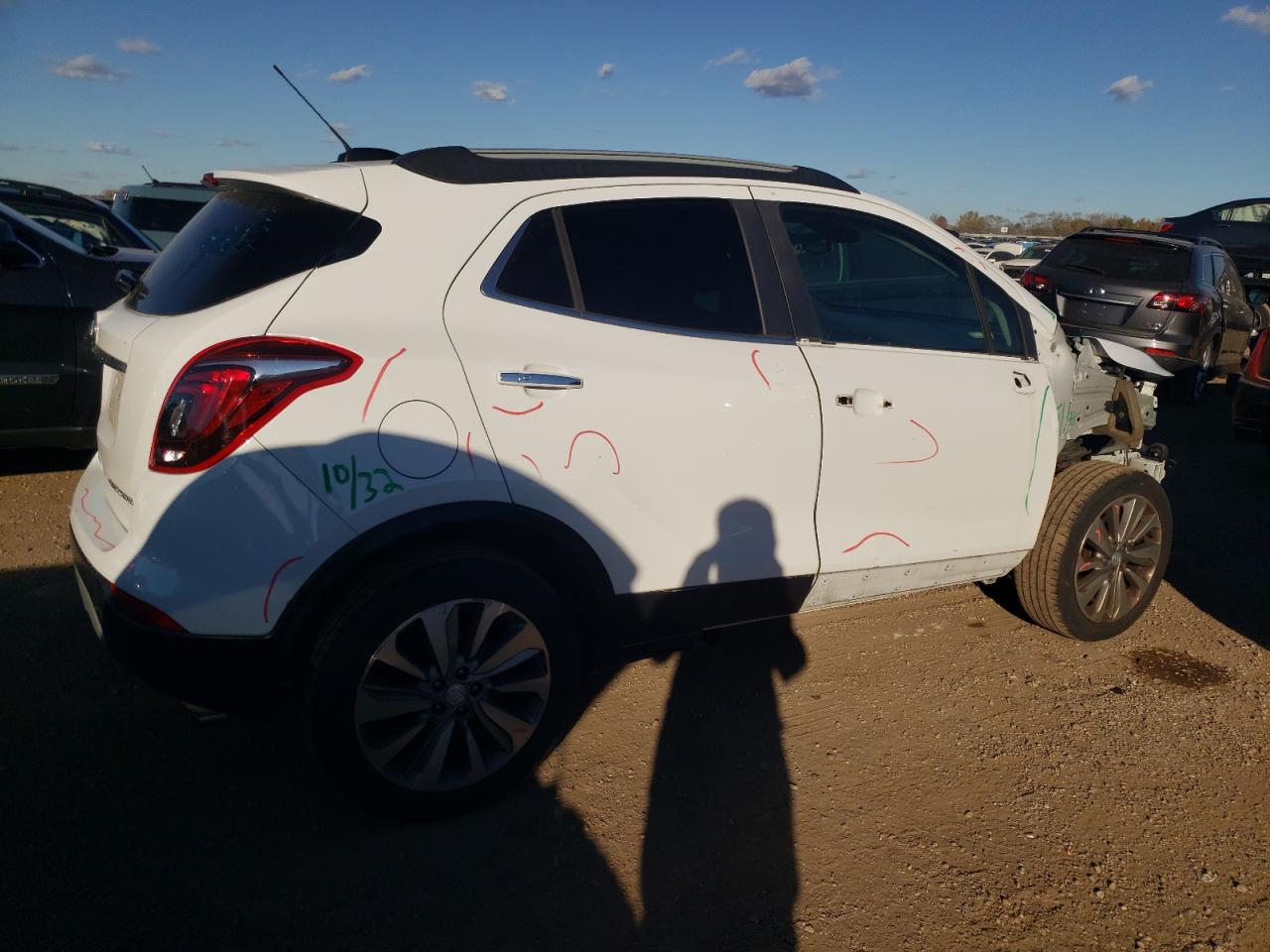 2019 Buick Encore VIN KL4CJASB5KB777810 Copart auction photo, front end / side damage thumbnail 3