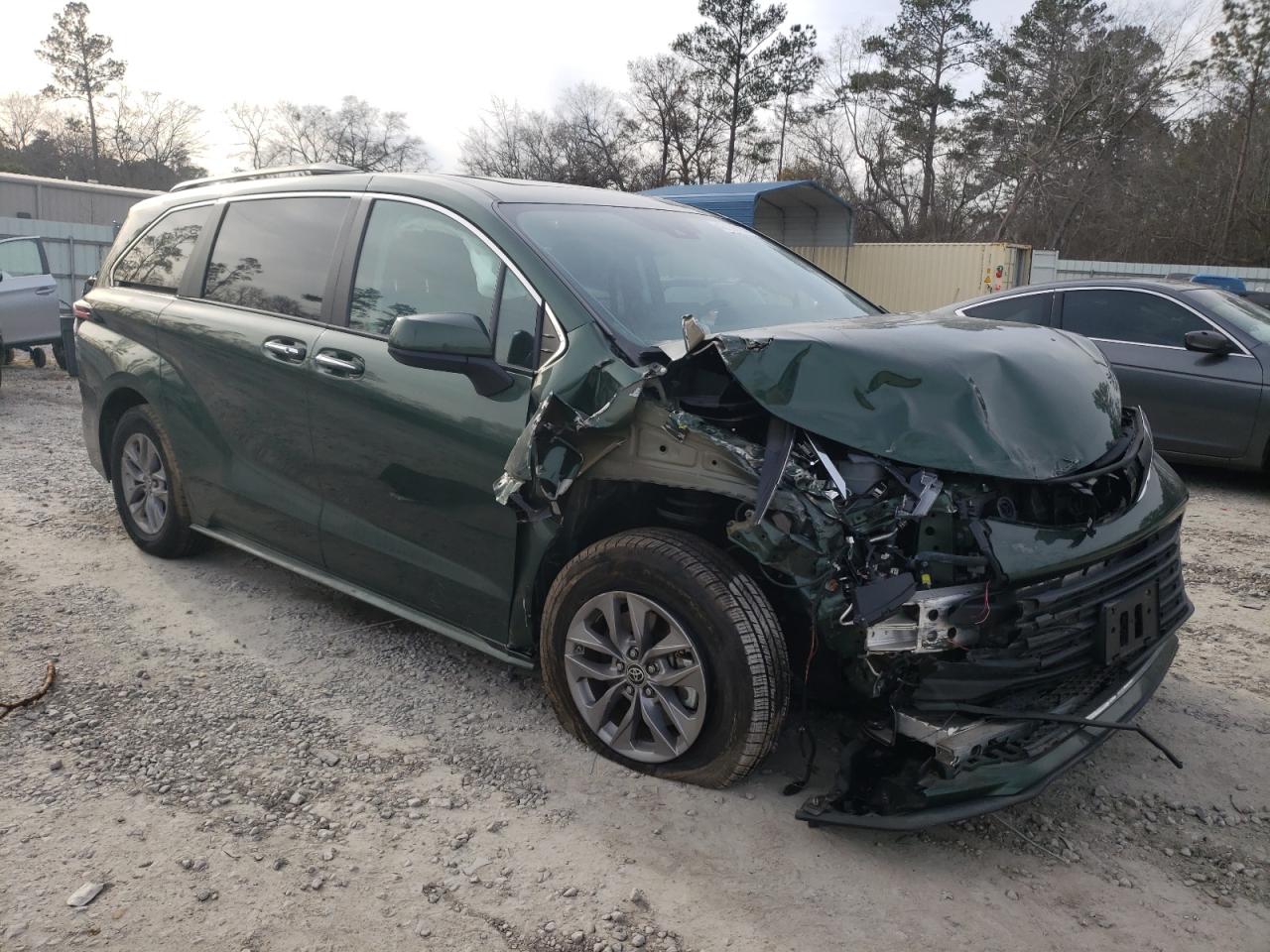 2022 Toyota Sienna VIN 5TDYRKEC1NS127559 Copart auction photo, front end damage thumbnail 4