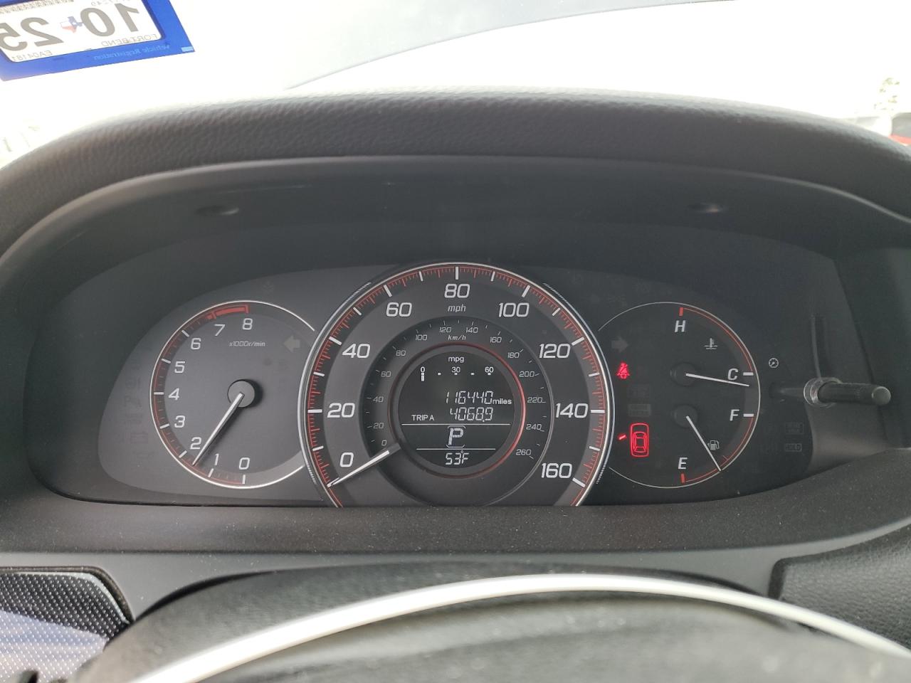 2014 Honda Accord VIN 1HGCR2F53EA041811 Copart auction photo, front end / rear end damage thumbnail 9