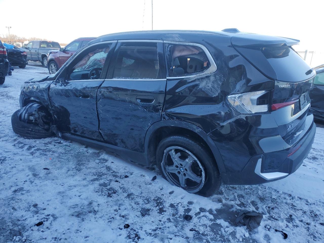 2023 BMW X1 VIN WBX73EF03P5X45092 Copart auction photo, all over damage thumbnail 2