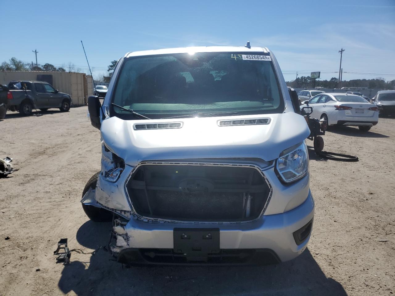 2020 Ford Transit VIN 1FBAX2Y81LKA09647 Copart auction photo, front end / side damage thumbnail 5