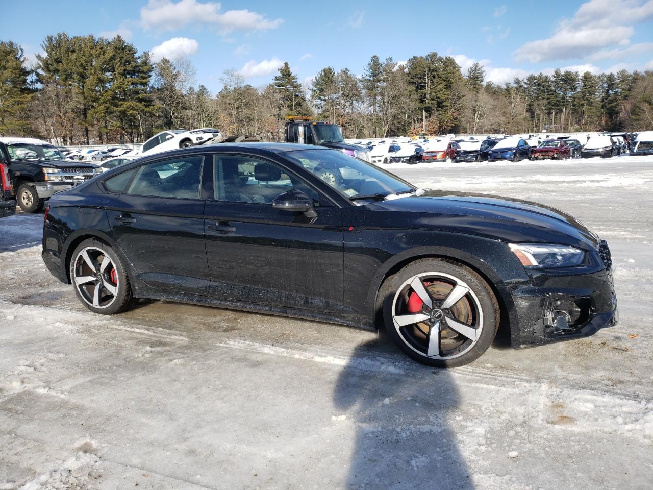 2024 Audi A5 VIN WAUFACF56RA067007 Copart auction photo, front end / undercarriage damage thumbnail 4