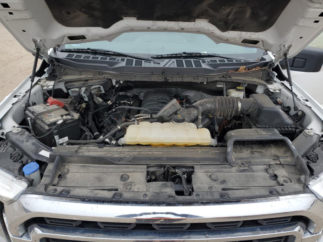 2022 Ford F-150 VIN 1FTEW1C54NKF03382 Copart auction photo, side / front end damage thumbnail 12