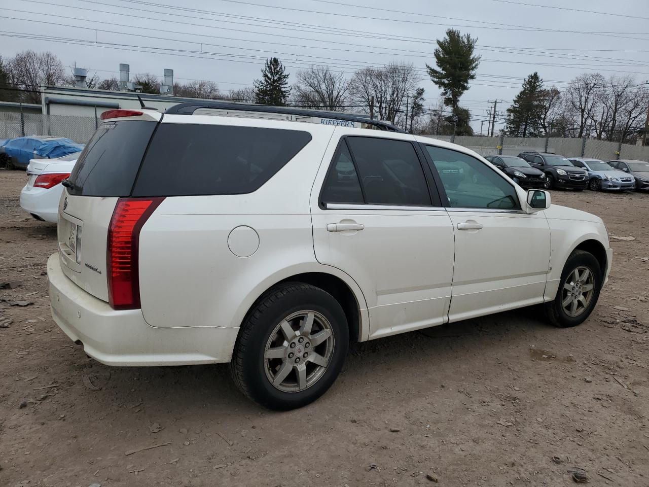 2008 Cadillac SRX VIN 1GYEE437380141173 Copart auction photo, front end / side damage thumbnail 3
