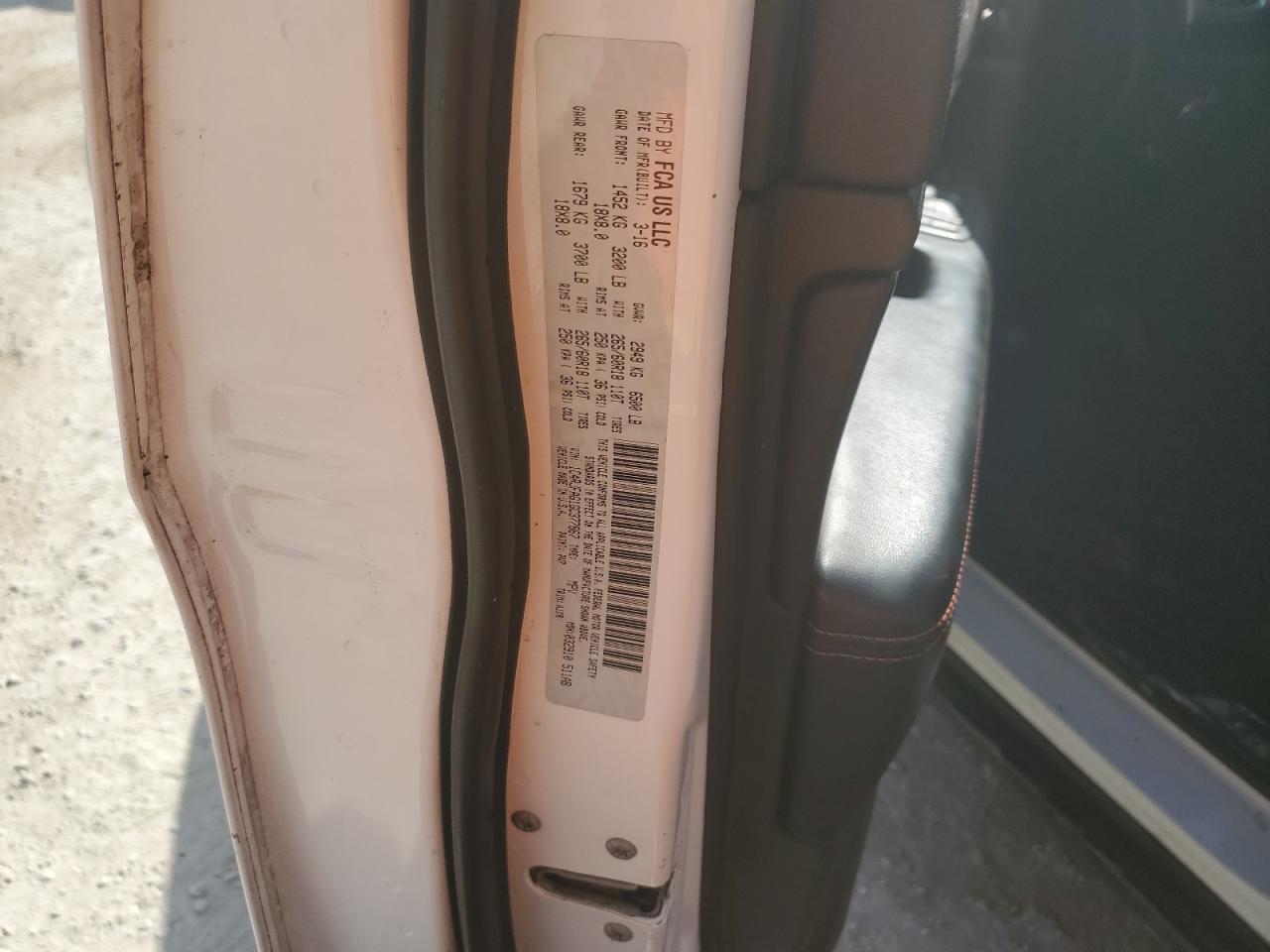 2016 Jeep Grand Cherokee VIN 1C4RJFAG1GC377867 Copart auction photo, water/flood damage thumbnail 14