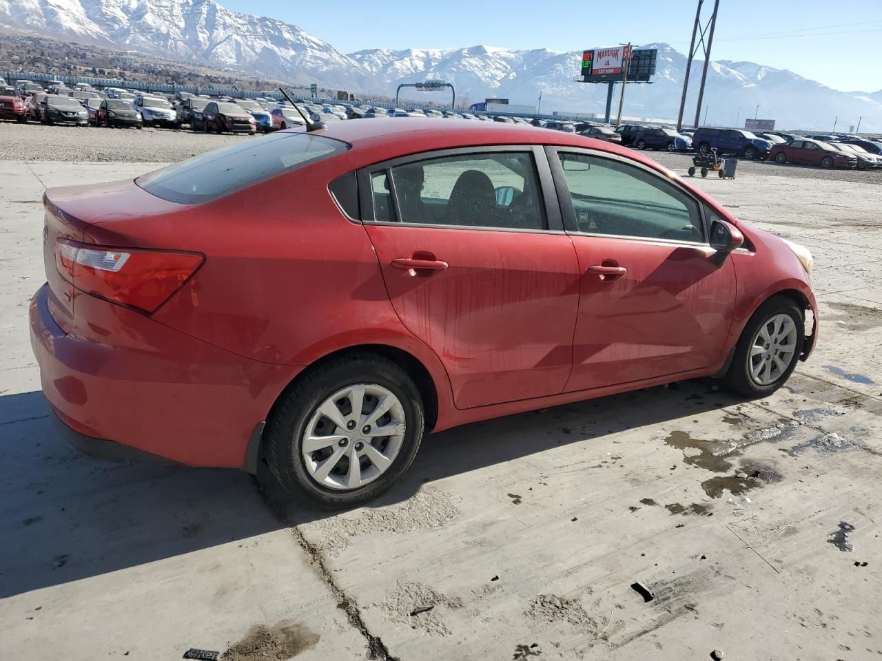 2017 KIA Rio VIN KNADM4A38H6099081 Copart auction photo, front end / side damage thumbnail 3