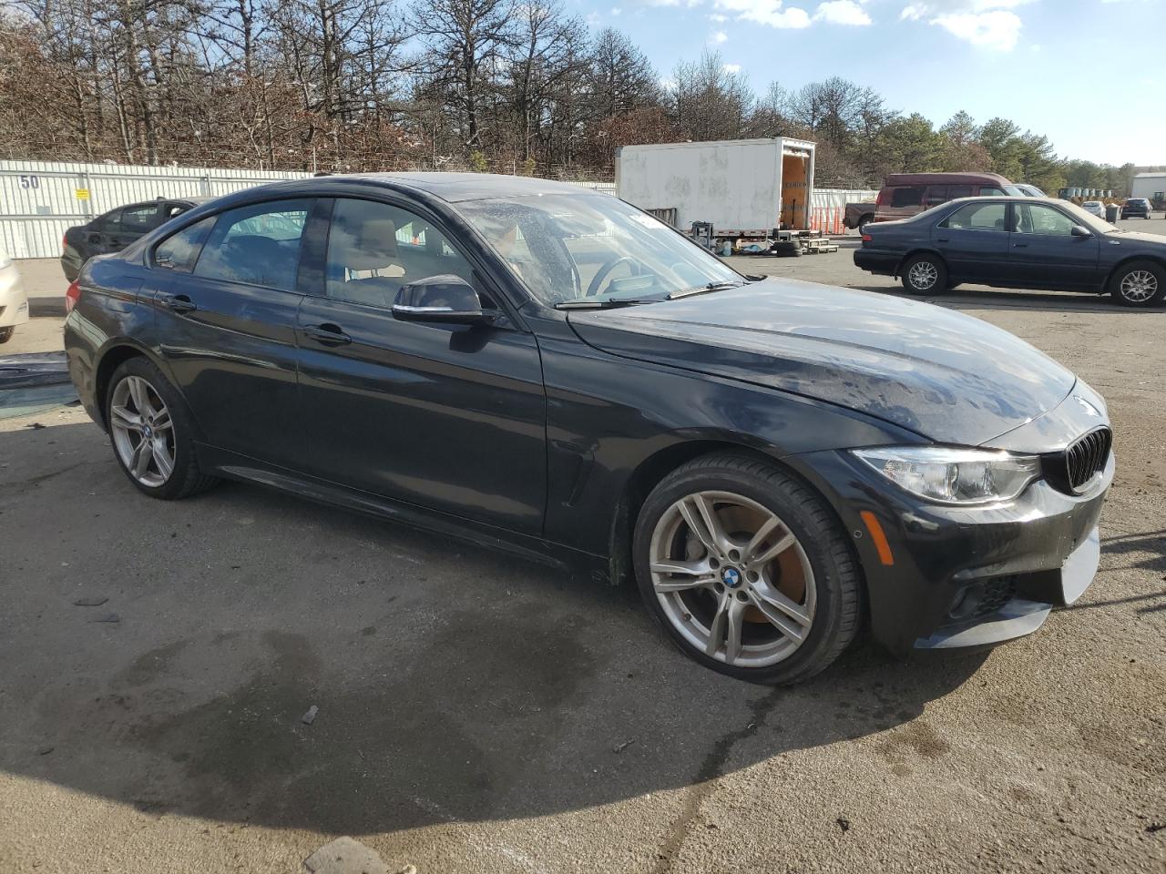 2017 BMW 4er VIN WBA4F9C54HG792388 Copart auction photo, side / front end damage thumbnail 4