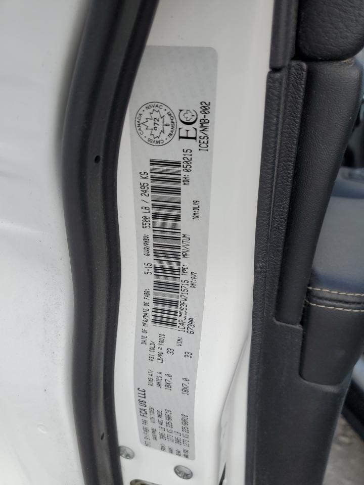 2015 Jeep Grand Cherokee VIN 1C4PJMDS3FW715715 Copart auction photo, front end / mechanical damage thumbnail 15
