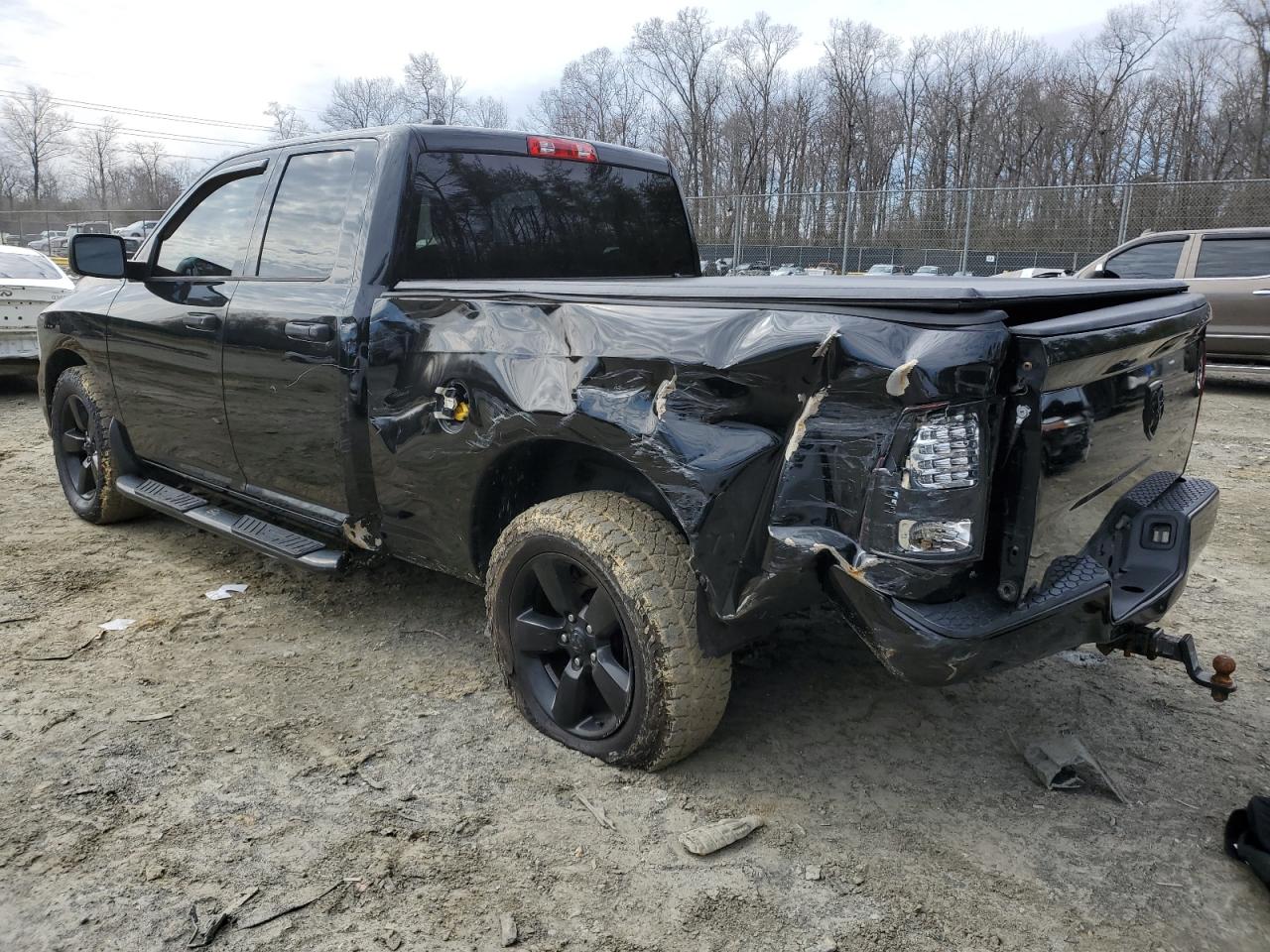 2014 RAM 1500 VIN 1C6RR6FG9ES416569 Copart auction photo, rear end damage thumbnail 2