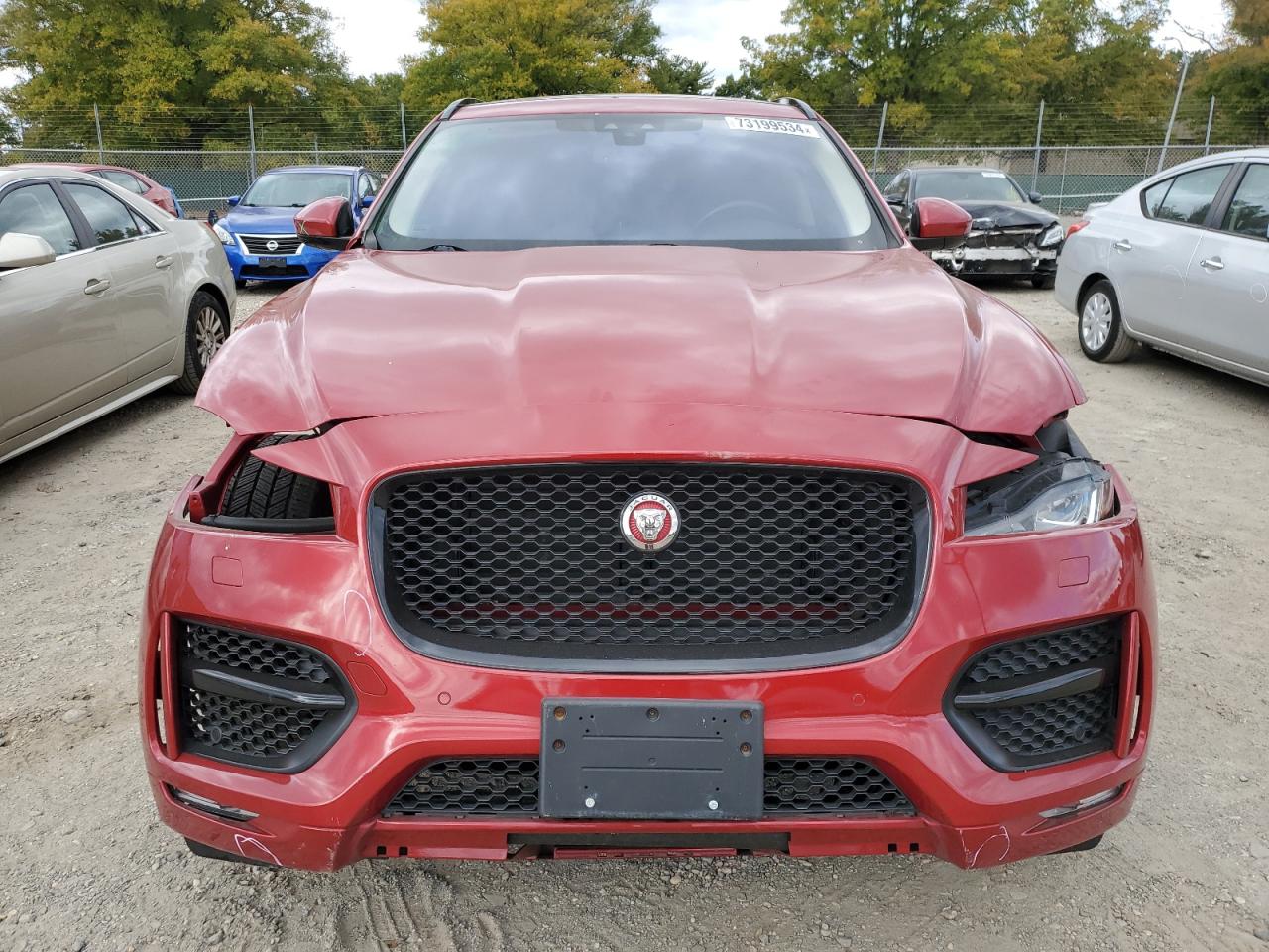 2018 Jaguar F-Pace VIN SADCL2FX7JA277832 Copart auction photo, side / front end damage thumbnail 5