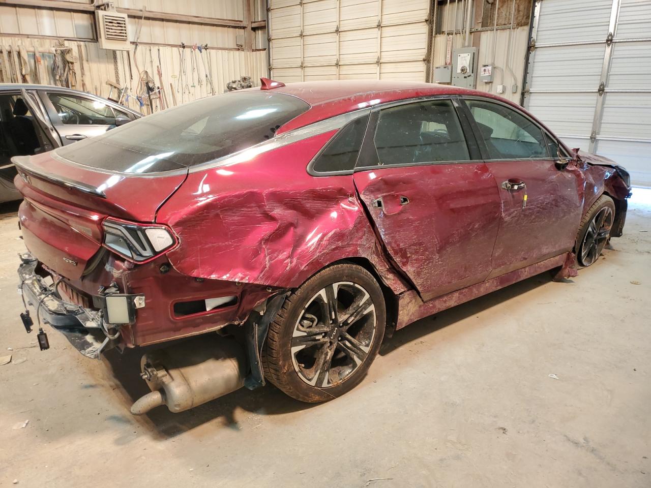 2022 KIA K5 VIN 5XXG64J25NG142922 Copart auction photo, side / hail damage thumbnail 3
