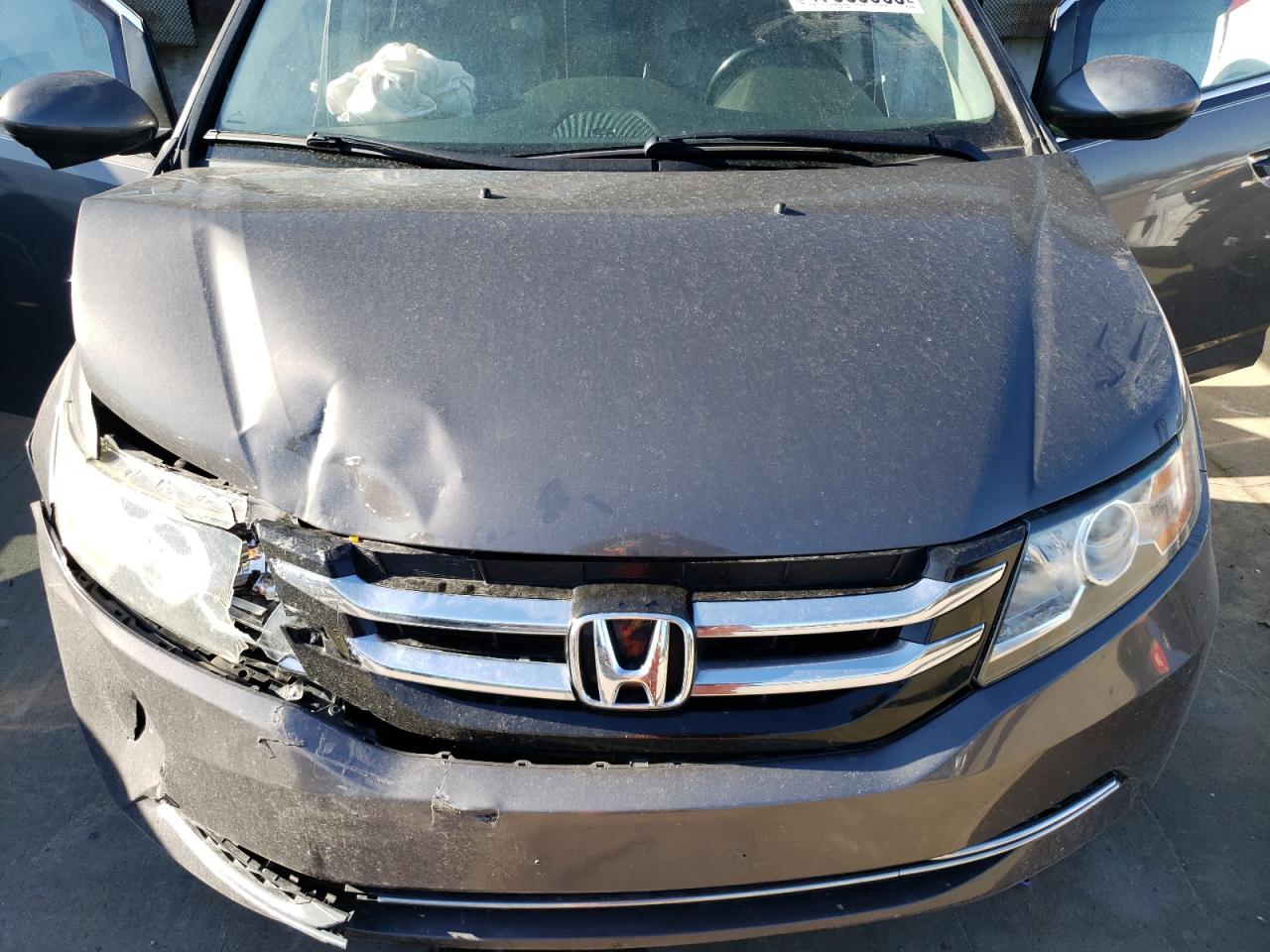2015 Honda Odyssey VIN SFNRL5H60FB009134 Copart auction photo, front end damage thumbnail 12