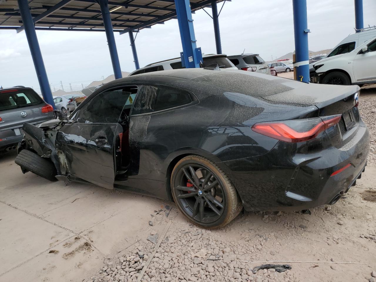 2021 BMW 4er VIN WBA53AP01MCF92750 Copart auction photo, front end / side damage thumbnail 2