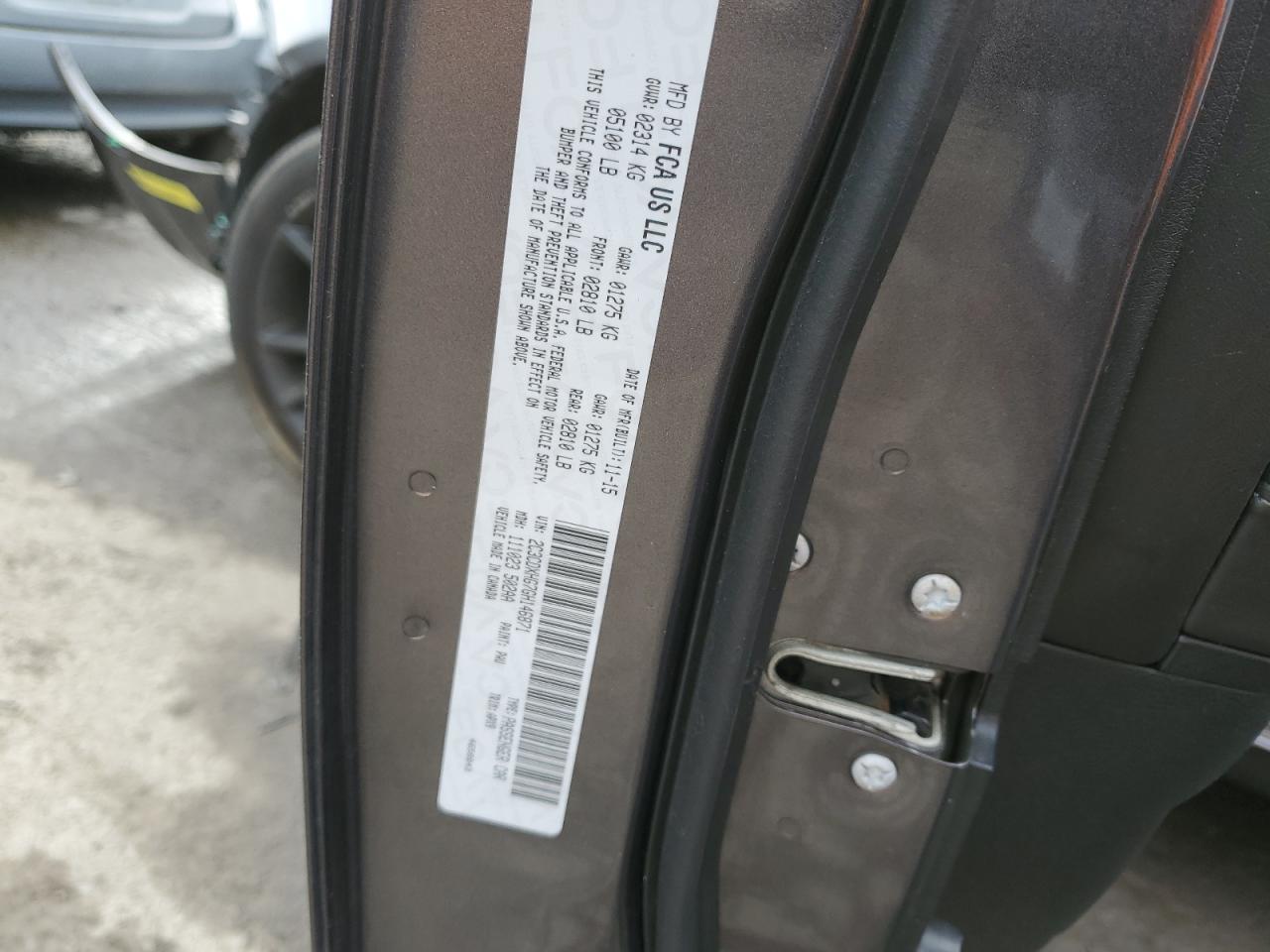 2016 Dodge Charger VIN 2C3CDXHG7GH146871 Copart auction photo, front end damage thumbnail 13