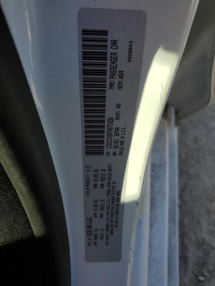 2015 Chrysler 200 VIN 1C3CCCAB5FN671038 Copart auction photo, rear end damage thumbnail 13