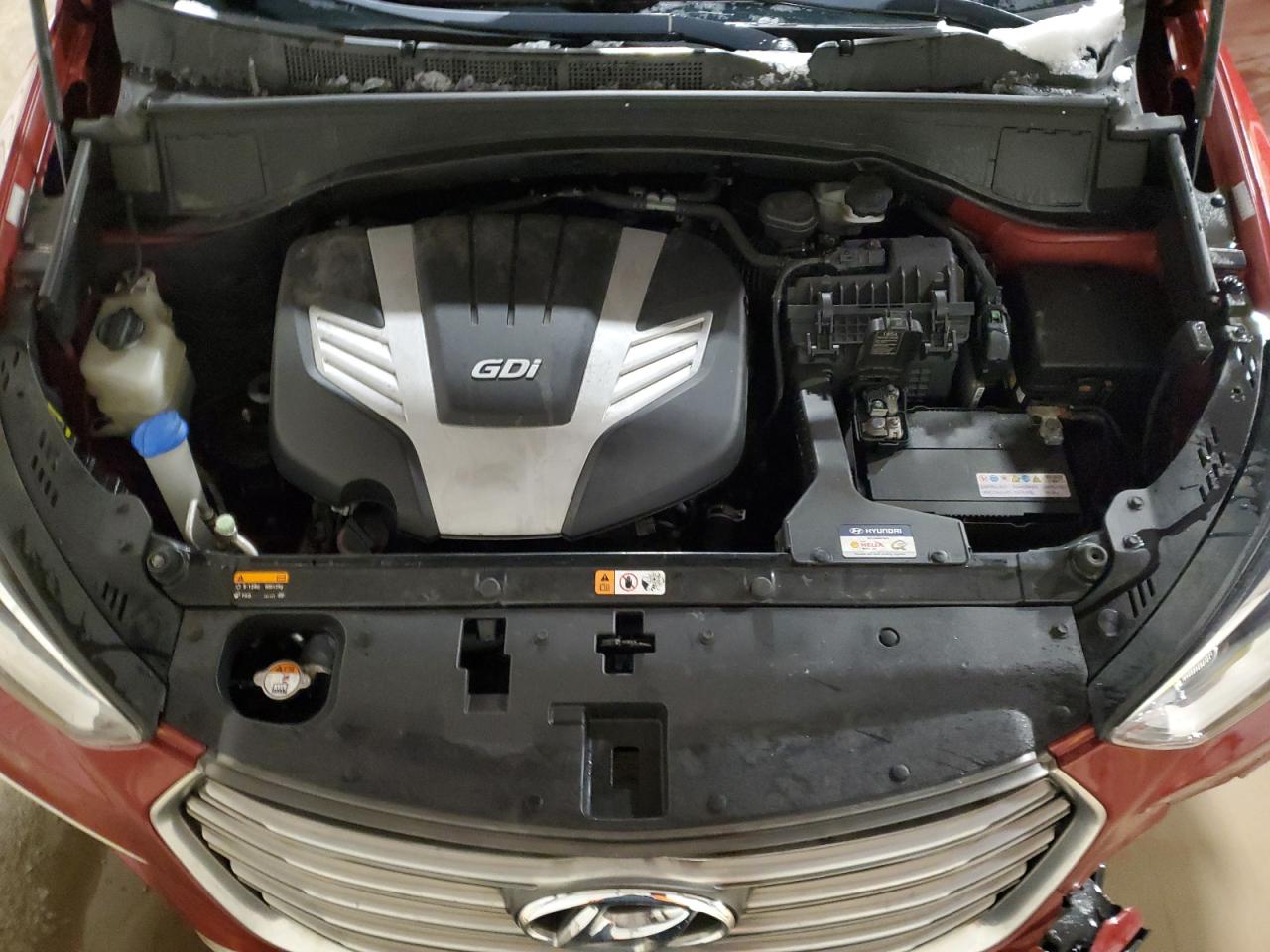 2017 Hyundai Santa Fe VIN KM8SRDHF7HU183220 Copart auction photo, front end / side damage thumbnail 12