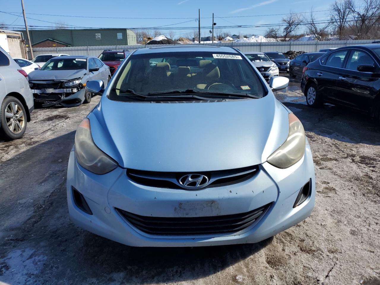 2011 Hyundai Elantra VIN KMHDH4AE2BU148086 Copart auction photo, vandalism / all over damage thumbnail 5