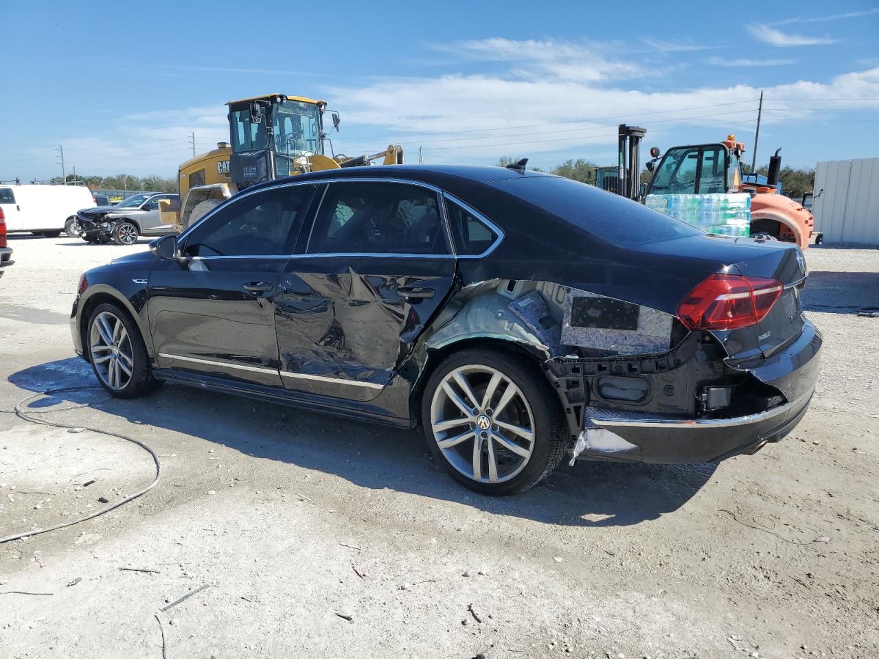 2017 Volkswagen Passat VIN 1VWDT7A35HC062608 Copart auction photo, side / rear end damage thumbnail 2