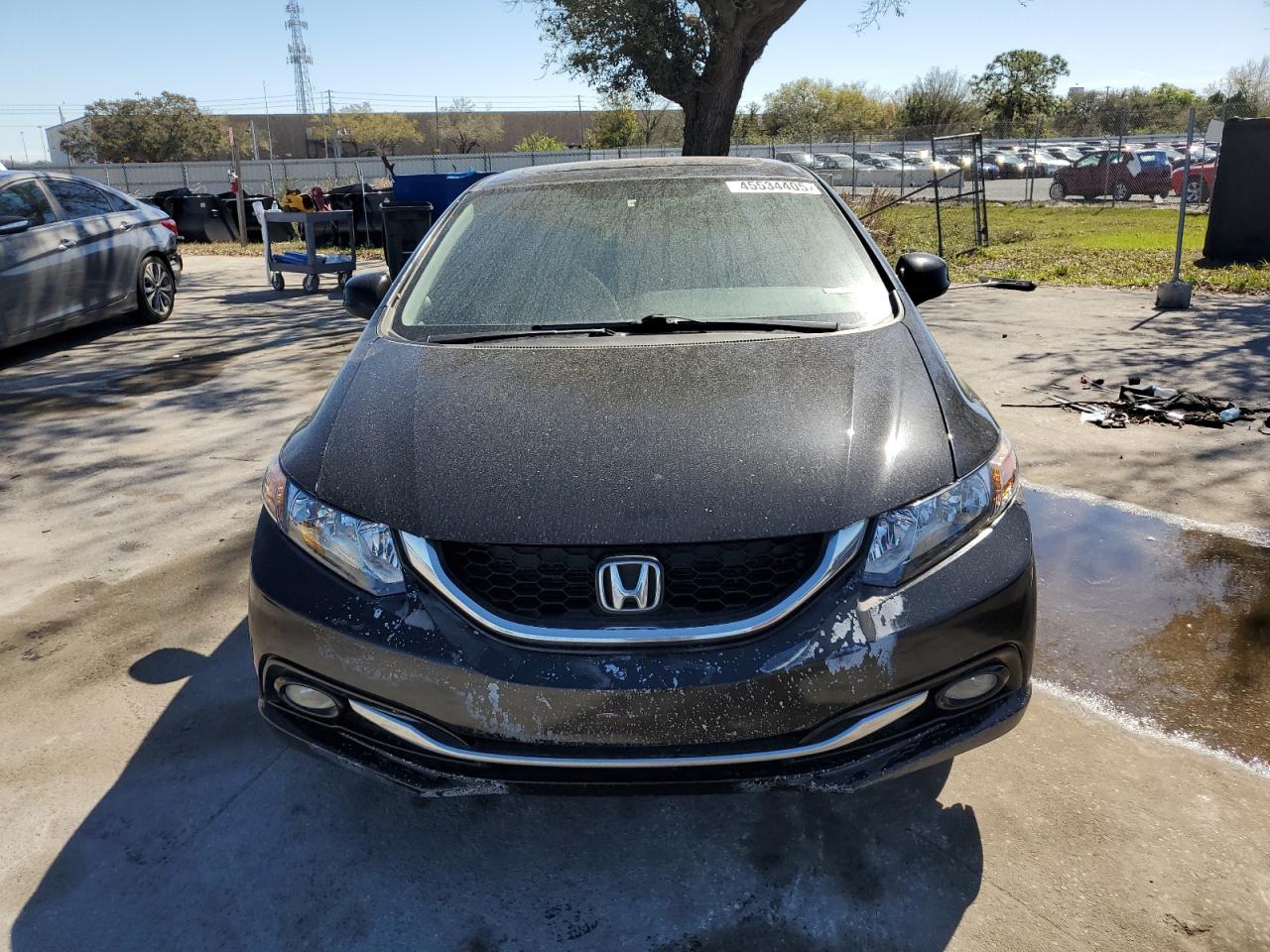 2013 Honda Civic VIN 2HGFB2F98DH502828 Copart auction photo, rear end damage thumbnail 5