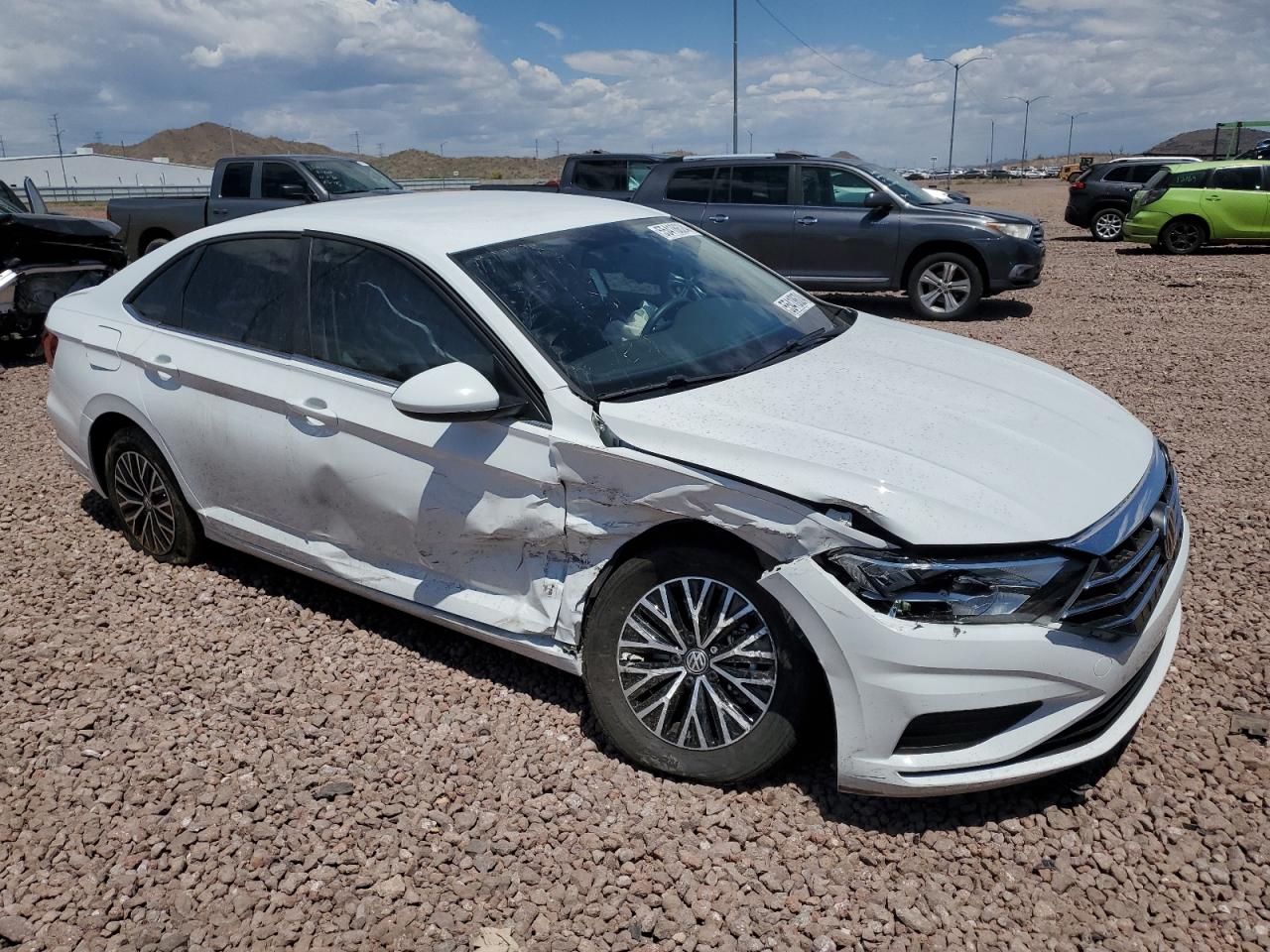 2021 Volkswagen Jetta VIN 3VWC57BU8MM100533 Copart auction photo, front end / rear end damage thumbnail 4